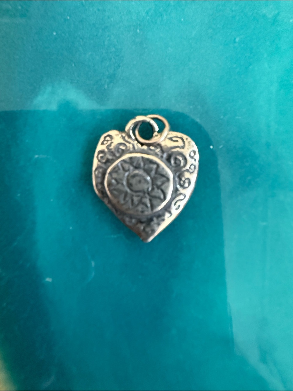 Jes Maharry Sunburst Heart Pendant Charm Sterling silver - Picture 3 of 8